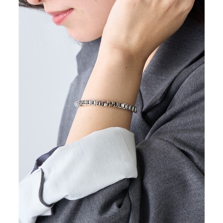 シルバーアンカーチェーンブレスレット シェーヌダンクル風 6175 | SETUP7【WOMEN】 | 詳細画像16 