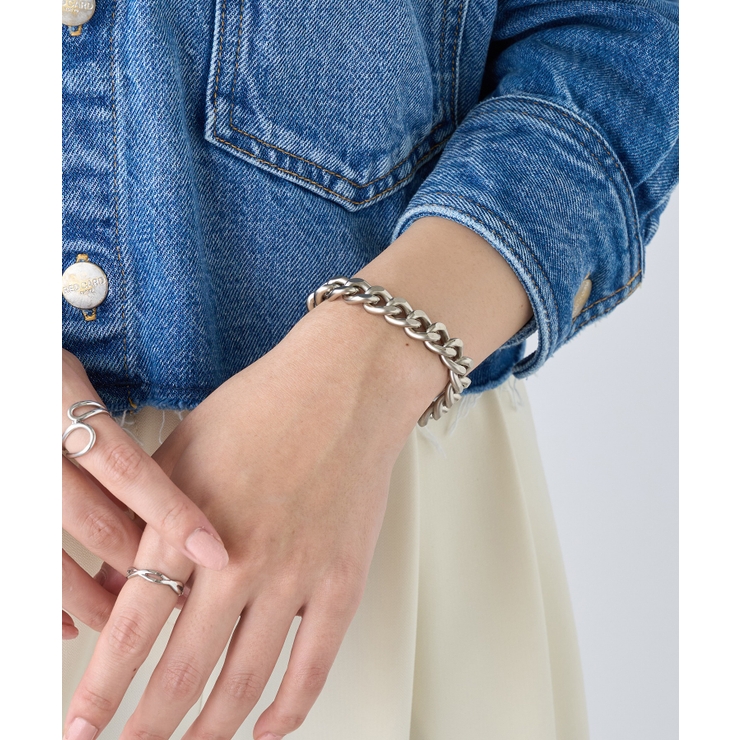 シルバーアンカーチェーンブレスレット シェーヌダンクル風 6175 | SETUP7【WOMEN】 | 詳細画像39 