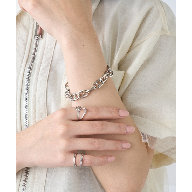 シルバーアンカーチェーンブレスレット シェーヌダンクル風 6175 | SETUP7【WOMEN】 | 詳細画像4 