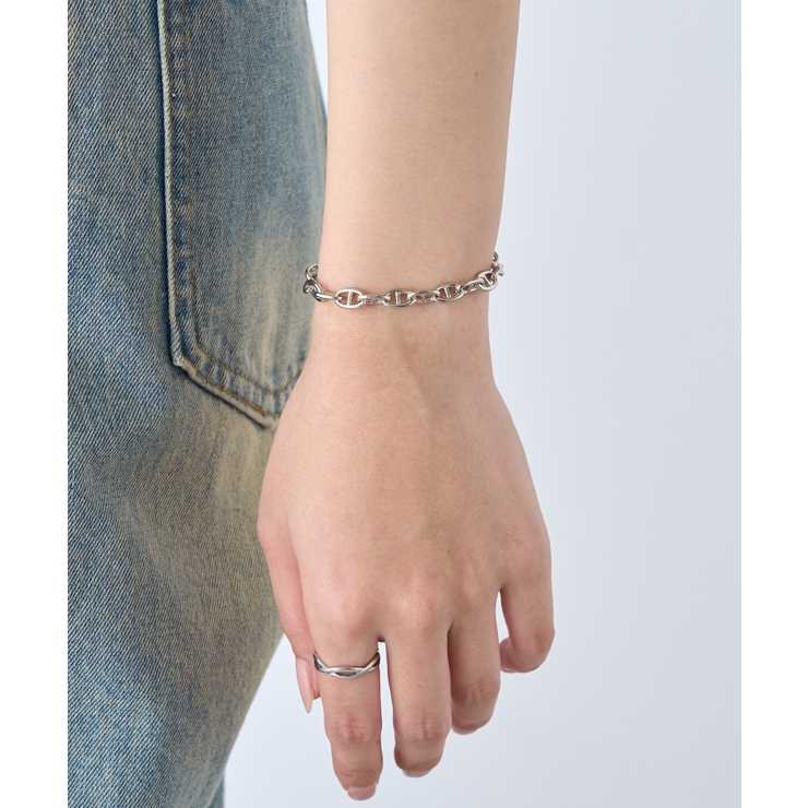 シルバーアンカーチェーンブレスレット シェーヌダンクル風 6175 | SETUP7【WOMEN】 | 詳細画像6 
