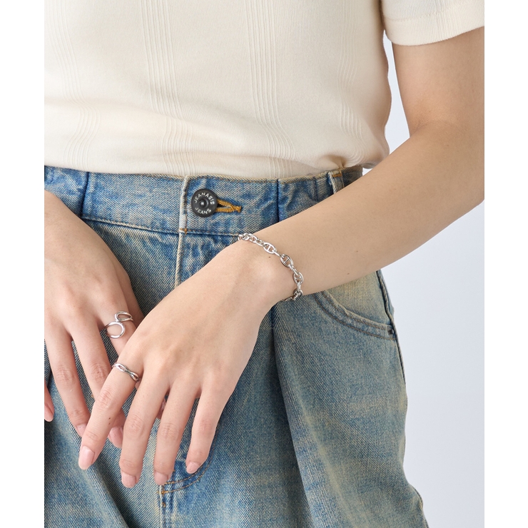 シルバーアンカーチェーンブレスレット シェーヌダンクル風 6175 | SETUP7【WOMEN】 | 詳細画像7 