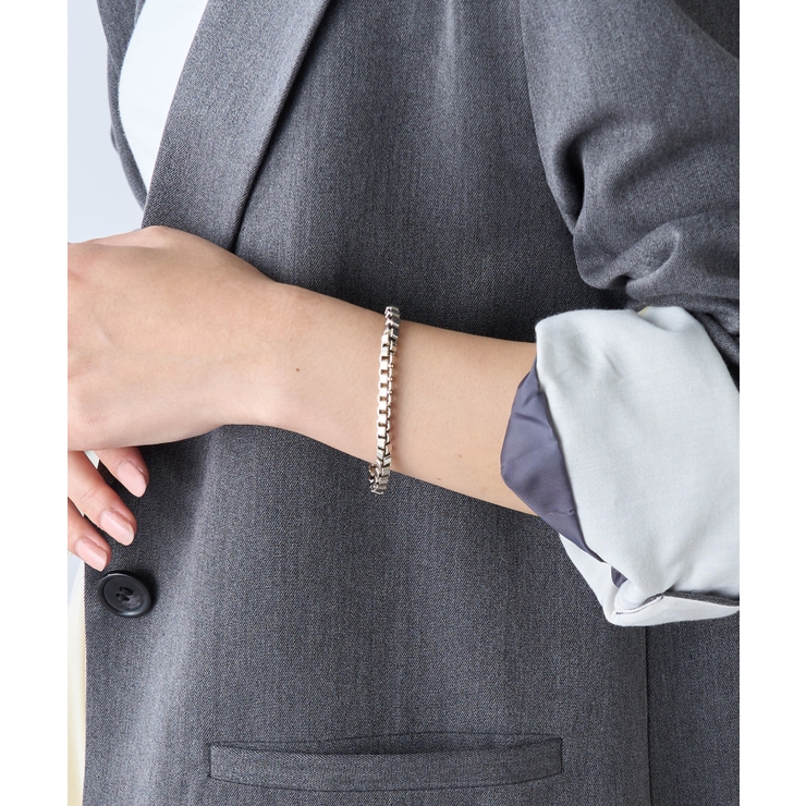 シルバー系その他6 | シルバーアンカーチェーンブレスレット シェーヌダンクル風 6175 | SETUP7【WOMEN】