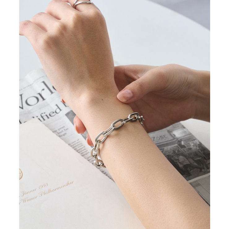 シルバー系その他7 | シルバーアンカーチェーンブレスレット シェーヌダンクル風 6175 | SETUP7【WOMEN】