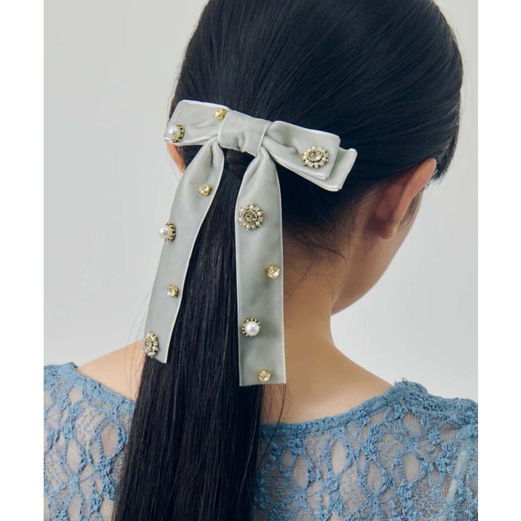 【GOLDY】デコラティブ ベロア リボン バレッタ 6241103 | SETUP7【WOMEN】 | 詳細画像14 