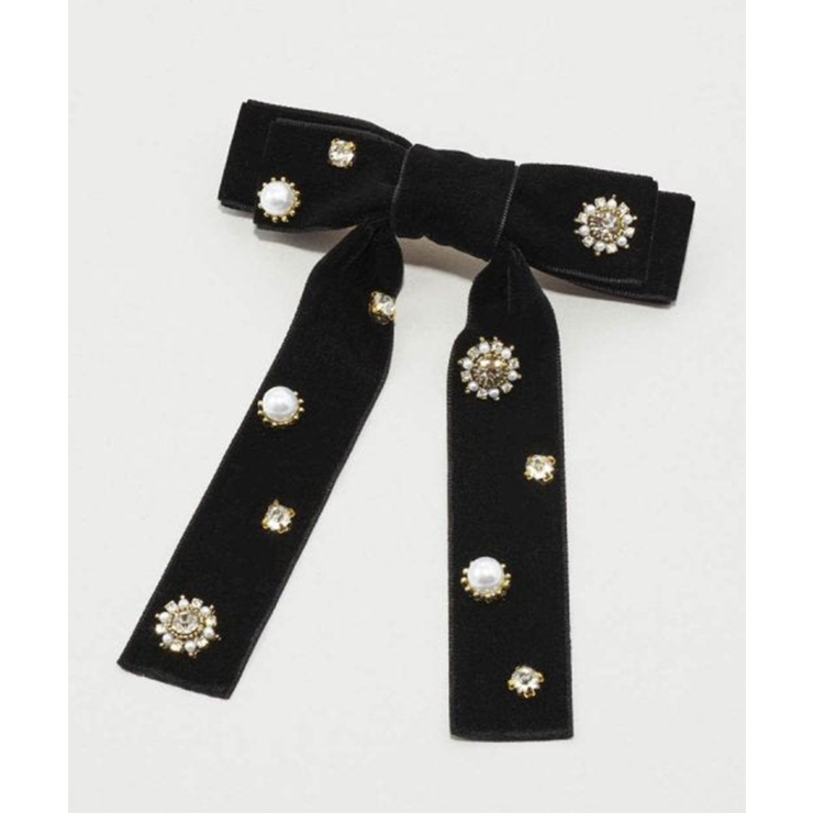 【GOLDY】デコラティブ ベロア リボン バレッタ 6241103 | SETUP7【WOMEN】 | 詳細画像2 