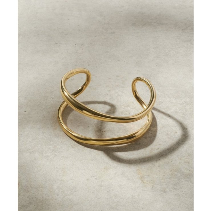 【GOLDY】アレルギー対応 ダブルラインバングル ステンレス 4250450 | SETUP7【WOMEN】 | 詳細画像4 