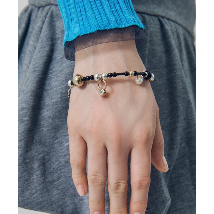 ブラック | 【GOLDY】マルチ ビーズ バングル 4250305 | SETUP7【WOMEN】