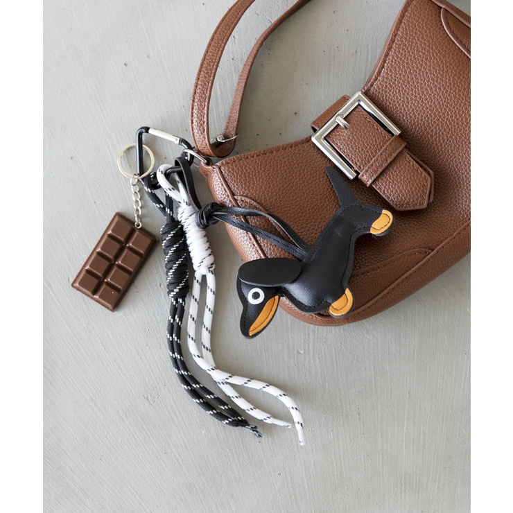 ブラック | 【Merry Gem】ドッグモチーフチャーム ストラップ | SETUP7【WOMEN】