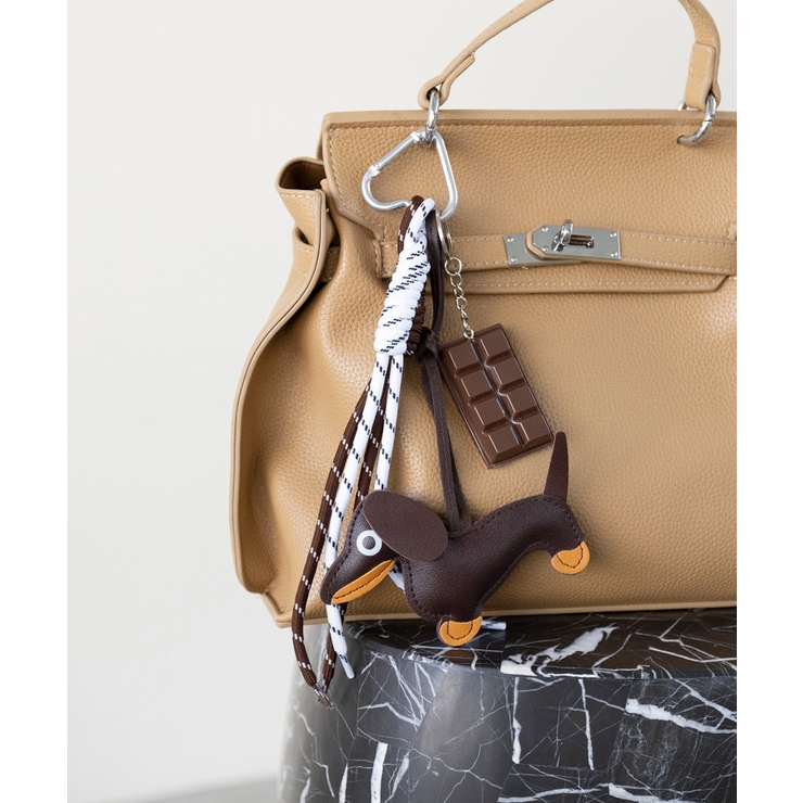 ブラウン | 【Merry Gem】ドッグモチーフチャーム ストラップ | SETUP7【WOMEN】