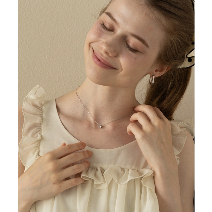 【Merry Gem】ジルコニアモチーフネックレス KNF-TP | SETUP7【WOMEN】 | 詳細画像6 