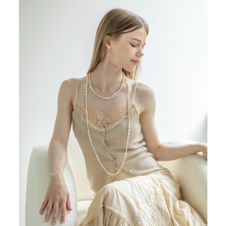 【Merry Gem】ロングパールネックレス KNF127 | SETUP7【WOMEN】 | 詳細画像2 