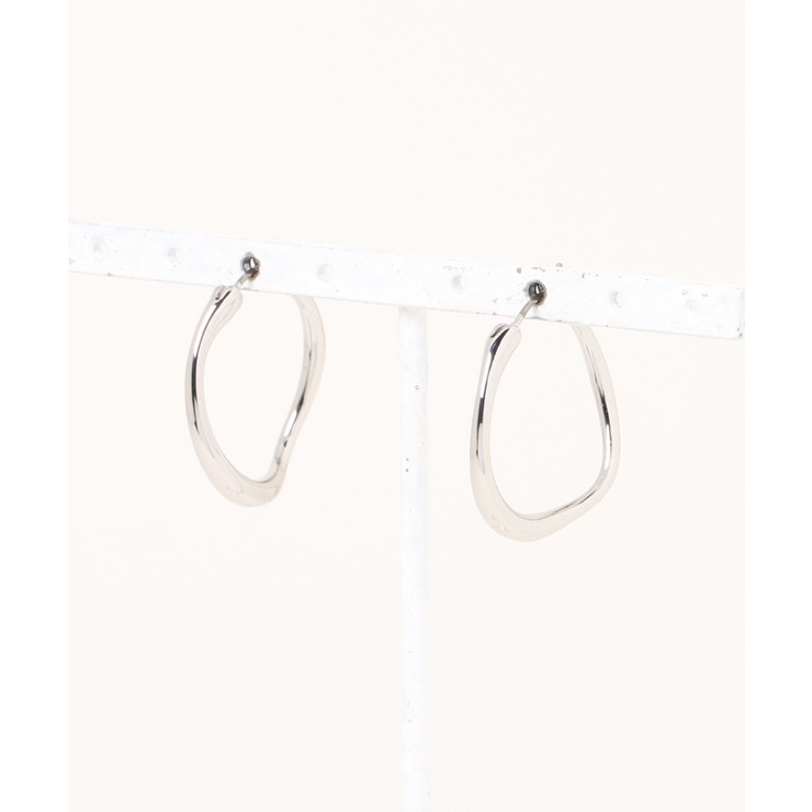 シルバー | 【GOLDY】ニュアンスフープピアス 1230713 | SETUP7【WOMEN】