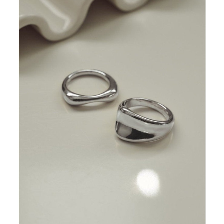 シルバー | 【GOLDY】2個セット メタルリング 5250904 | SETUP7【WOMEN】