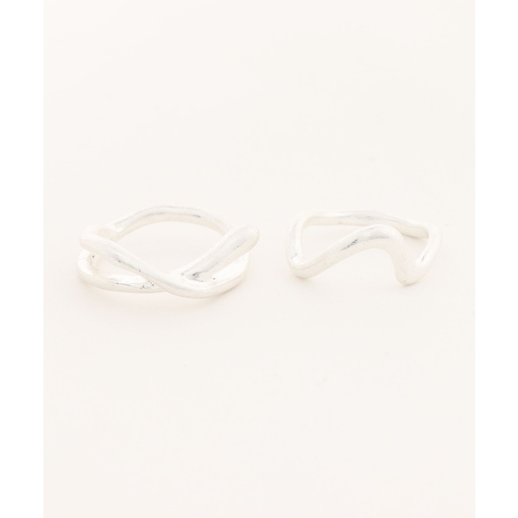 シルバー系1 | 【GOLDY】2個セット ニュアンスリング 5250905 | SETUP7【WOMEN】