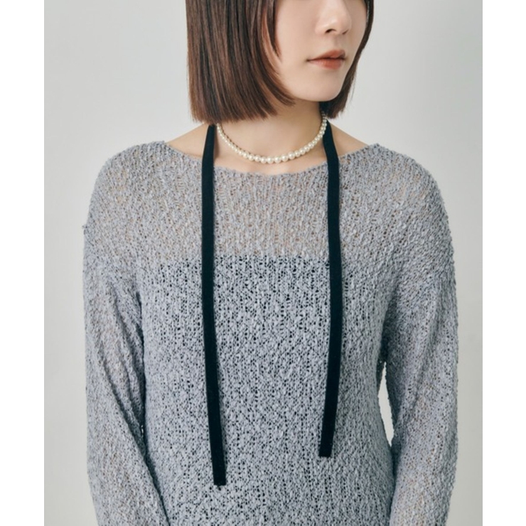 【GOLDY】ベロア タイ パール ネックレス 3251009 | SETUP7【WOMEN】 | 詳細画像2 