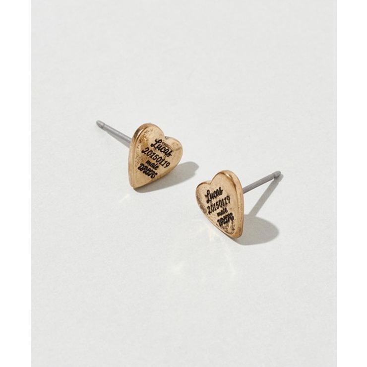 【GOLDY】ルーカス ハート ID プレート ピアス 1251003 | SETUP7【WOMEN】 | 詳細画像6 