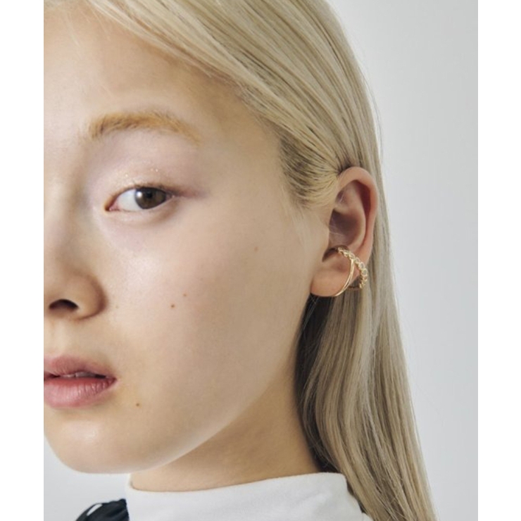 ゴールド系その他2 | 【GOLDY】クロス ライン ドループ イヤーカフ 2251011 | SETUP7【WOMEN】