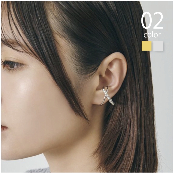 【GOLDY】クロス ライン ドループ イヤーカフ 2251011 | SETUP7【WOMEN】 | 詳細画像1 