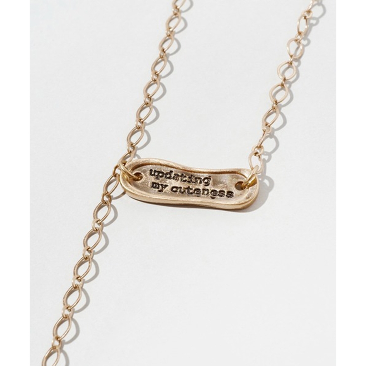 【GOLDY】レタリング プレート チェーン ネックレス 3251013 | SETUP7【WOMEN】 | 詳細画像10 