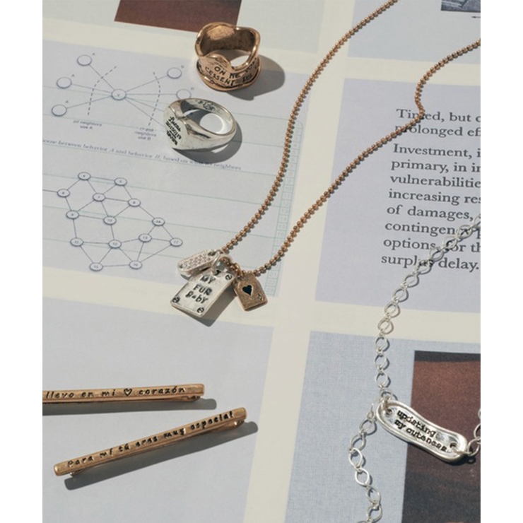 【GOLDY】レタリング プレート チェーン ネックレス 3251013 | SETUP7【WOMEN】 | 詳細画像9 