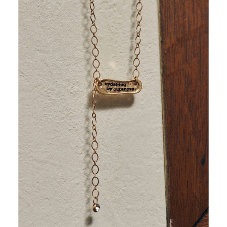 ゴールド系その他2 | 【GOLDY】レタリング プレート チェーン ネックレス 3251013 | SETUP7【WOMEN】
