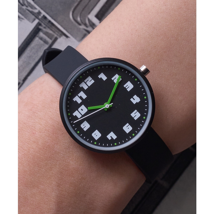 ブラック | 【SETUP7】カジュアルシリコンウォッチ YM133 FW | SETUP7【WOMEN】