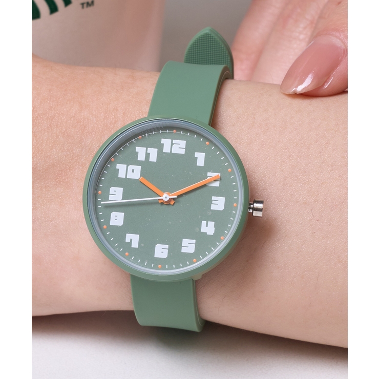 グリーン | 【SETUP7】カジュアルシリコンウォッチ YM133 FW | SETUP7【WOMEN】
