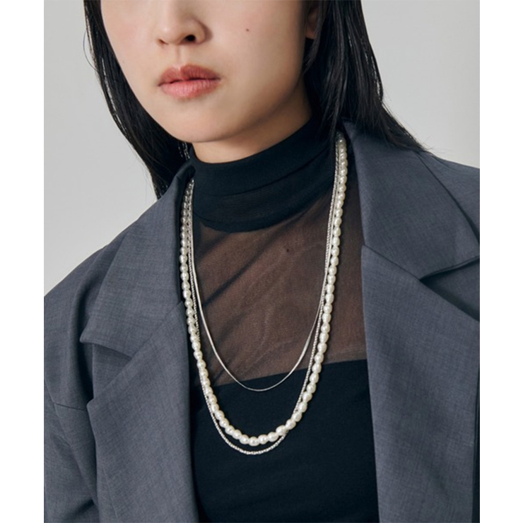 シルバー | パール × チェーン | SETUP7【WOMEN】