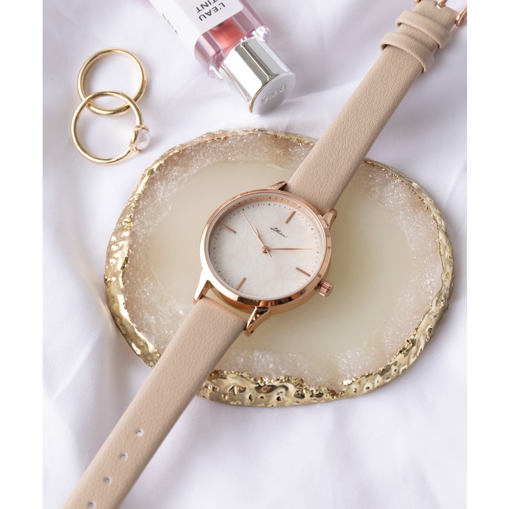ベージュ | 【SETUP7】シェル風ダイヤルフラワーウォッチ GY094 FW | SETUP7【WOMEN】