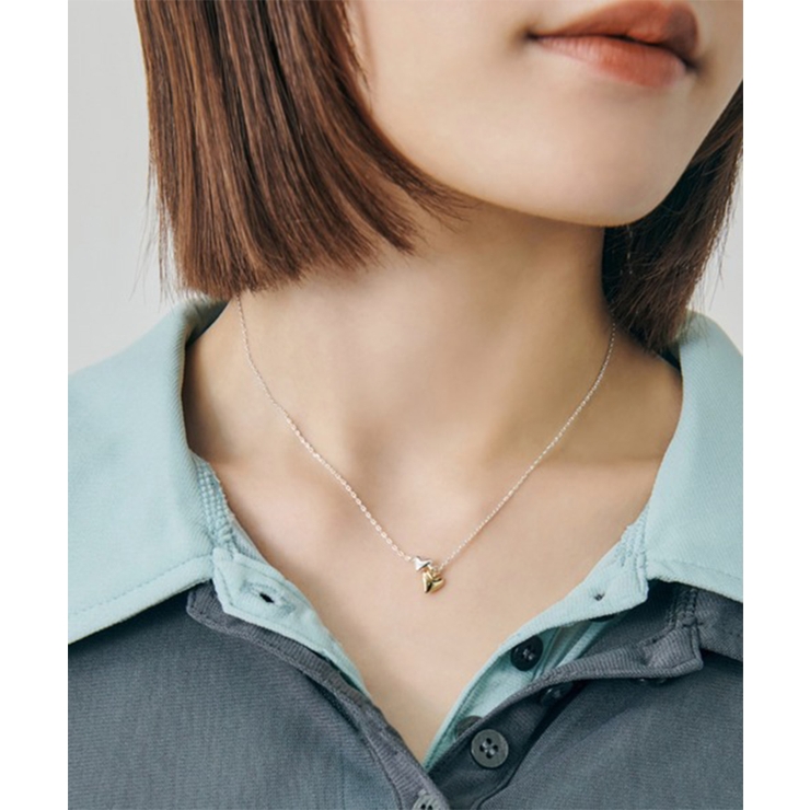 【GOLDY】プティ ツインズ ハート ネックレス 3251005 | SETUP7【WOMEN】 | 詳細画像2 