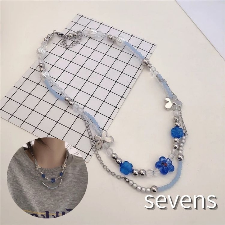 フラワー蝶ビーズネックレス レディース 韓国 韓国ストリート [品番：ATYW0001900]｜sevens（セブンズ）のレディース ファッション通販｜SHOPLIST（ショップリスト）