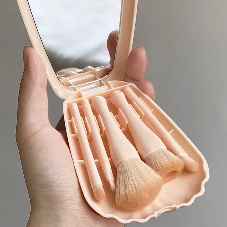 貝殻ケース付きカラーメイクブラシセット韓国 メイク 化粧 | Sibra | 詳細画像2 