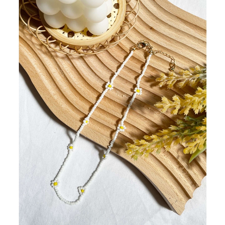 d801 再販　flower motif ビーズネックレス d801 再販 flower motif ビーズネックレス d801 再販 flower motif