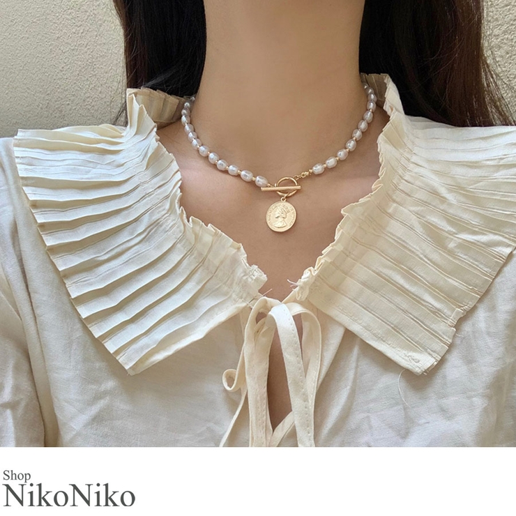 冬新作 パール コイン ネックレス 品番 Mg Shopnikoniko ショップニコニコ のレディースファッション通販 Shoplist ショップリスト