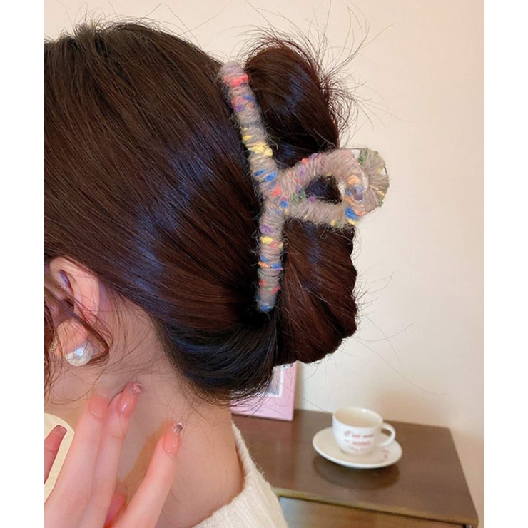 夏新作 マーブル毛糸 ヘアクリップ[品番：MG000008202]｜ShopNikoNiko