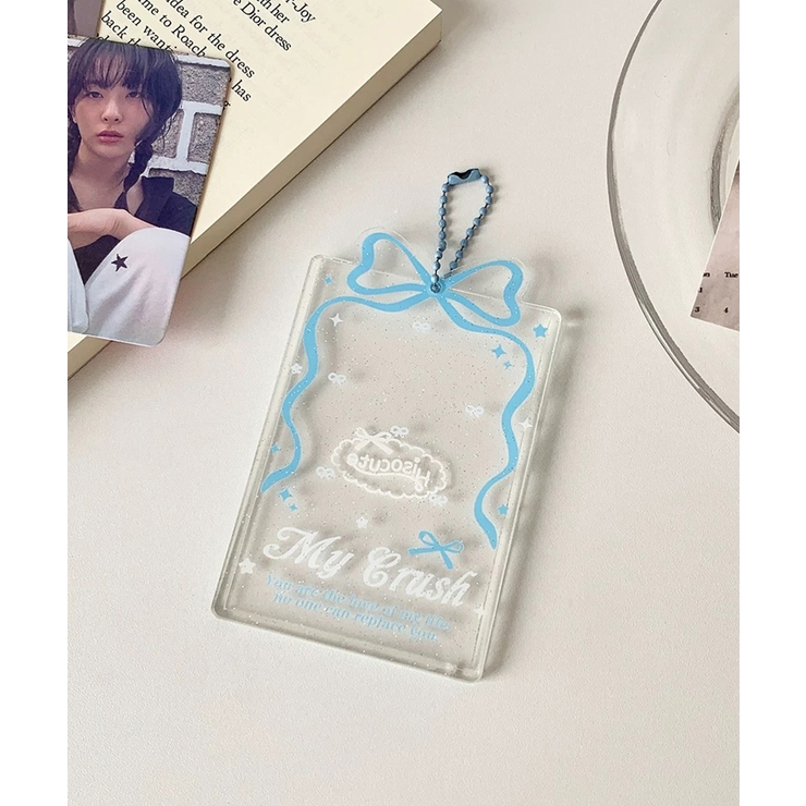 ブルー | 冬新作 リボンデザイン クリア | ShopNikoNiko