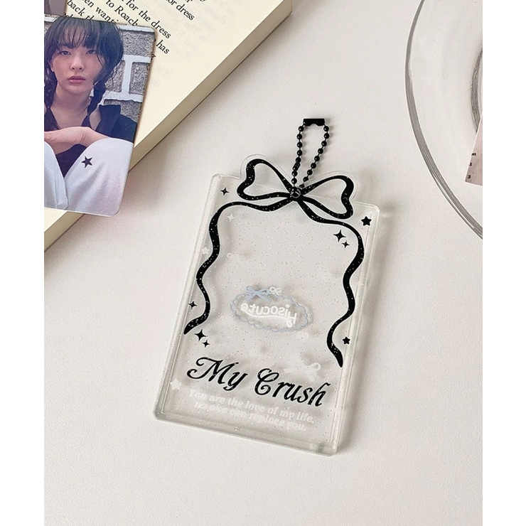 ブラック | 冬新作 リボンデザイン クリア | ShopNikoNiko