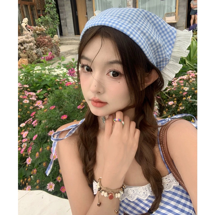 冬新作 ギンガムチェックリル カチューシャ型 | ShopNikoNiko | 詳細画像9 