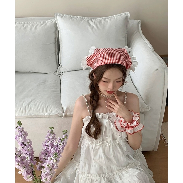 冬新作 ギンガムチェックリル カチューシャ型 | ShopNikoNiko | 詳細画像15 