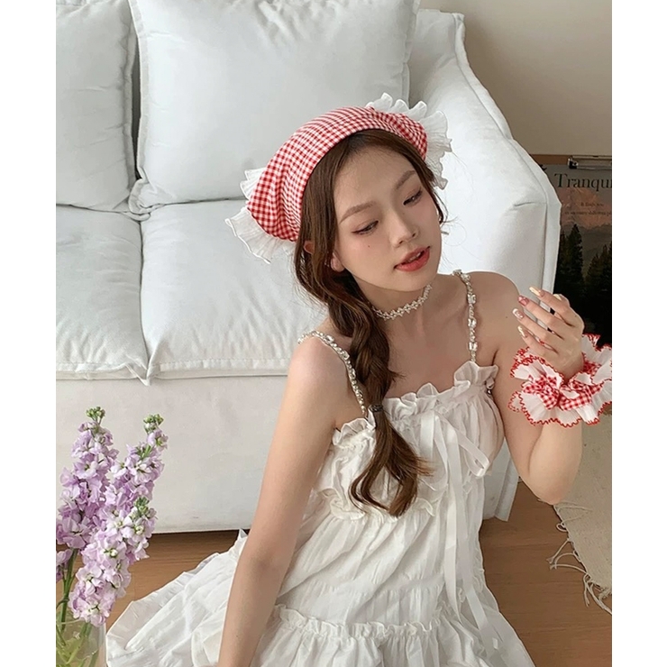 冬新作 ギンガムチェックリル カチューシャ型 | ShopNikoNiko | 詳細画像16 