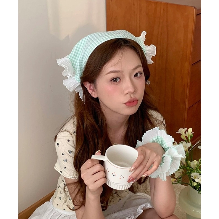 冬新作 ギンガムチェックリル カチューシャ型 | ShopNikoNiko | 詳細画像20 