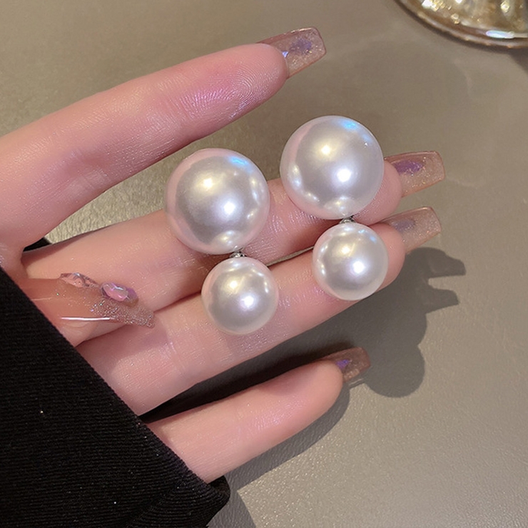 ピアス 2連 パール[品番：JRKW0004725]｜shoppinggo
