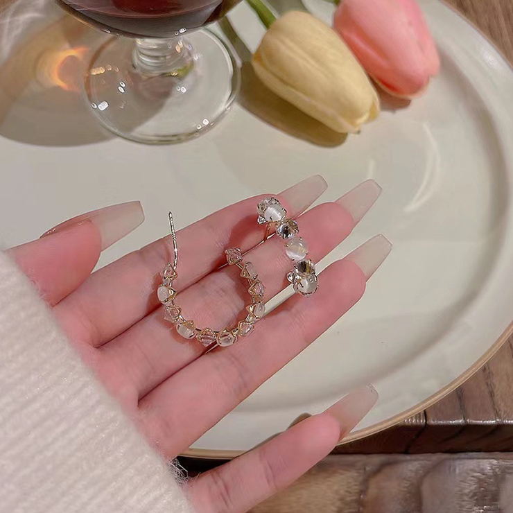 リングピアス キラキラ ピアス | shoppinggo | 詳細画像5 