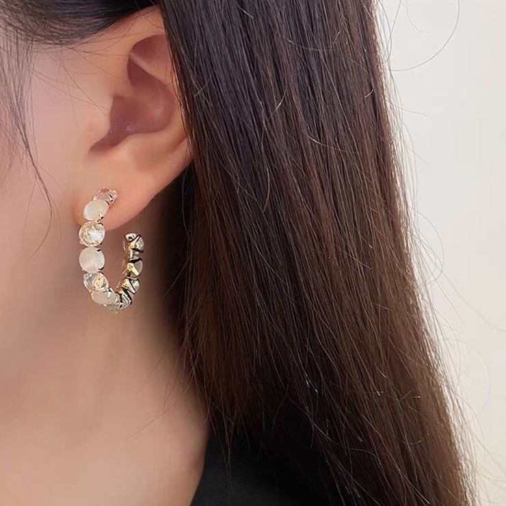 リングピアス キラキラ ピアス[品番：JRKW0005012]｜shoppinggo