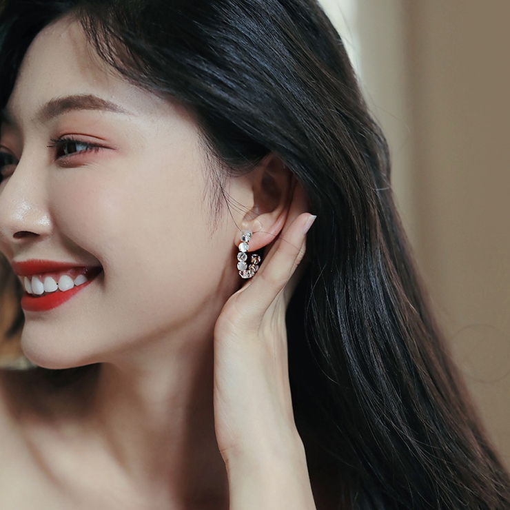 リングピアス キラキラ ピアス | shoppinggo | 詳細画像10 