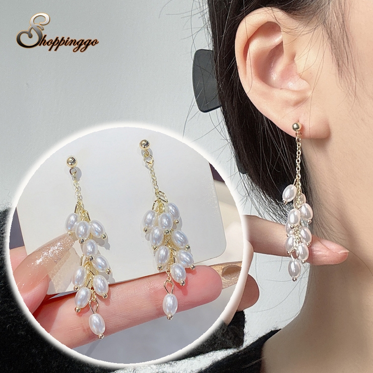 パールピアス 揺れる 結婚式[品番：JRKW0005013]｜shoppinggo