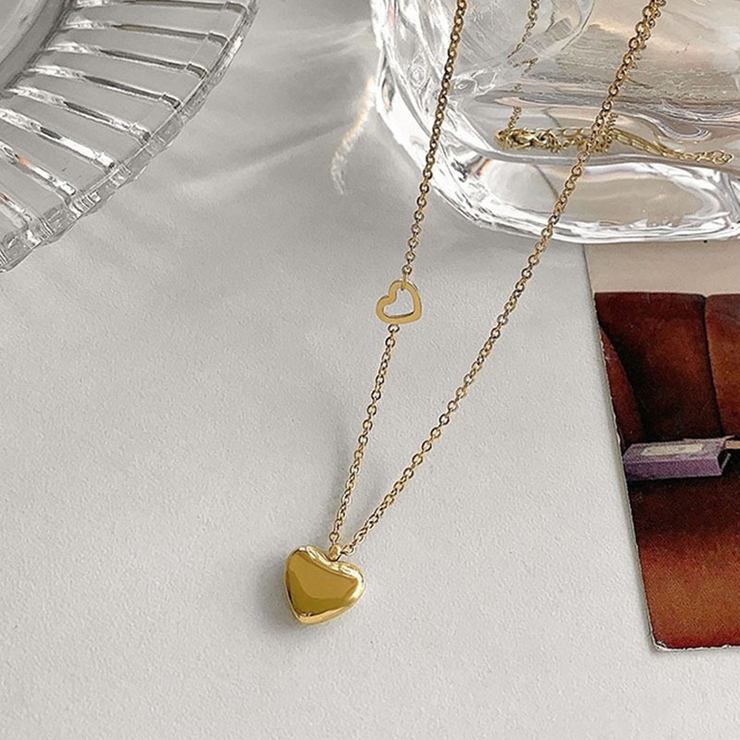 ハートネックレス チェーンチョーカーきれいめ 大人 | shoppinggo | 詳細画像3 