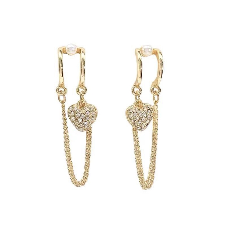 パール ピアス ハート レディース 揺れる アクセサリー かわいい キラキラ | shoppinggo | 詳細画像3 