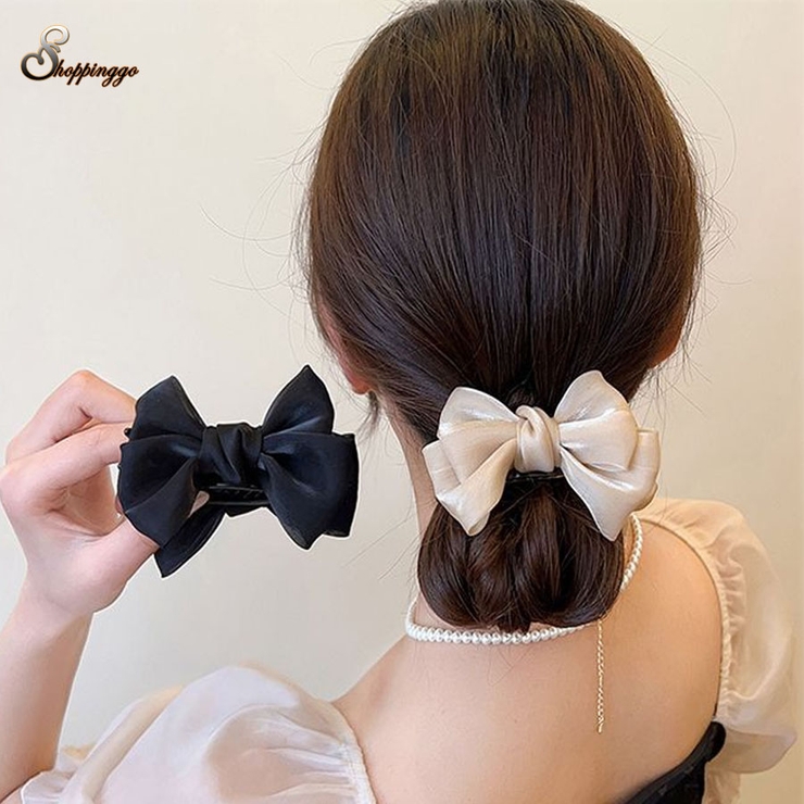 リボンバレッタ ダブル 清楚 | shoppinggo | 詳細画像1 