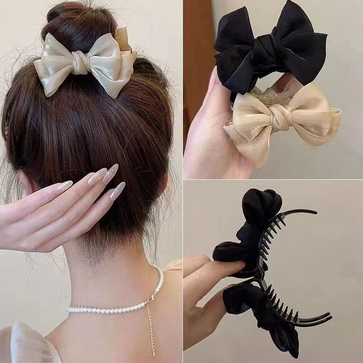 リボンバレッタ ダブル 清楚 | shoppinggo | 詳細画像3 